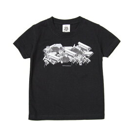 ナインルーラーズ キッズ Tシャツ 半袖 子供服 NINE RULAZ Kids' Serveillance Camera Tee NRKSS18-005 ブラック