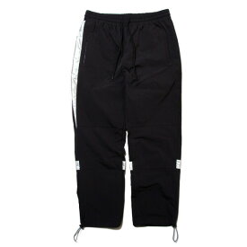 ナインルーラーズ パンツ メンズ レディース 送料無料 NINE RULAZ LINE Nylon Track Pants ナイロン トラックパンツ ストリート レゲエ ブランド M-XXL ブラック NRAW19-002