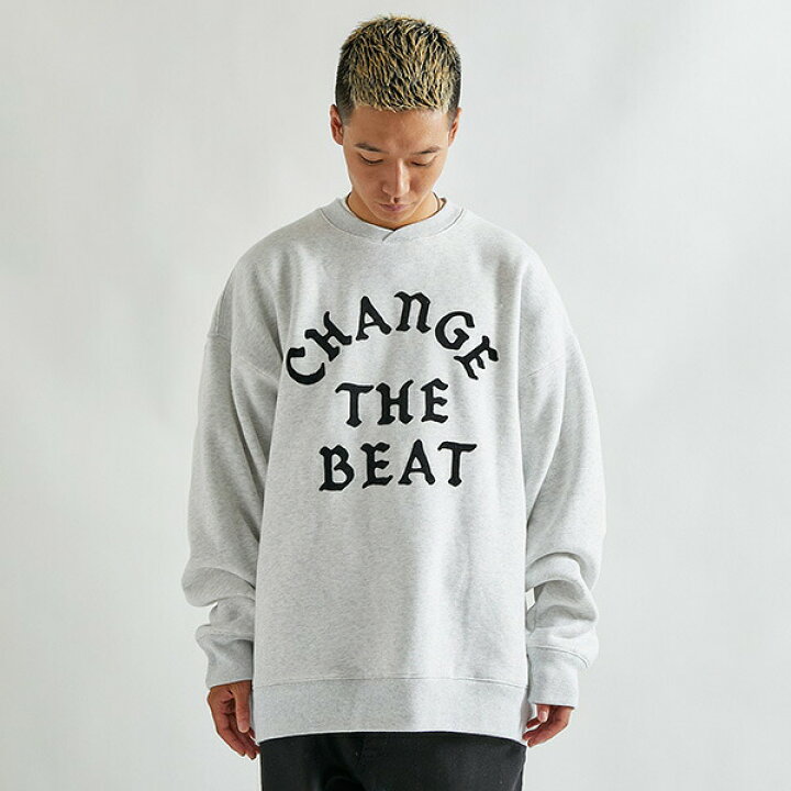 楽天市場】アップルバム APPLEBUM Change The Beat Crew Sweat クルー 