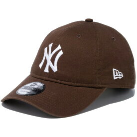 正規取扱店 ニューエラ キャップ 送料無料 NEW ERA 9TWENTY クロスストラップ ウォッシュドコットン ニューヨーク・ヤンキース ニューエラキャップ ストラップバック 帽子 メジャーリーグ MLB ブラウン × ホワイト 56.8cm～60.6cm 13552112