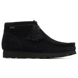 クラークス ワラビー ゴアテックス CLARKS メンズ カジュアル モカシン WallabeeBT GTX ワラビーブーツ スエード シューズ 防水 人気 ブランド 靴 サイズ ビブラムソール Vibram 正規品 オールシーズン プレゼント ブラック 26173318