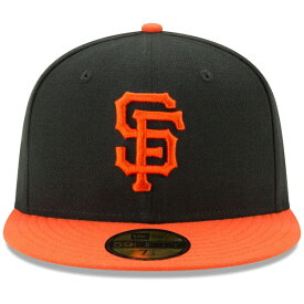 ニューエラ キャップ 送料無料 NEW ERA 59FIFTY MLB オンフィールド サンフランシスコ・ジャイアンツ オルタネイト 正規取扱店 ニューエラキャップ MLB メジャーリーグ 帽子 ブラック オレンジバイザー 55.8cm～63.5cm 13554975