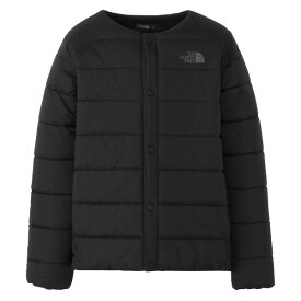 ノースフェイス キッズ マイクロゼファーカーディガン 送料無料 THE NORTH FACE Kids Micro Zepher Cardigan ザ・ノース・フェイス 正規品 子供用 中わた入り カーディガン はっ水性 ユニセックス ブラック 130-150サイズ NYJ82352