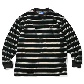 ポイント10倍 LFYT エルエフワイティー Multi Striped Velour L/S Tee 長袖 ベロア Tシャツ 送料無料 lafayette ラファイエット 正規取扱店 全2色 S-XXL LA230105