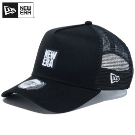 ニューエラ メッシュキャップ NEW ERA CAP 9FORTY A-Frame トラッカー スクエアニューエラ ウーブンパッチ ニューエラキャップ メッシュ キャップ 帽子 メンズ レディース ブランド 正規品 人気 おしゃれ 深め サイズ 調整 夏 ブラック 14109674