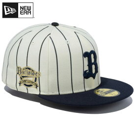 ニューエラ キャップ NEW ERA CAP 59FIFTY オリックス バファローズ ニューエラキャップ 日本 プロ野球 NPB ベースボールキャップ NEWERA メンズ 帽子 正規品 人気 おしゃれ かっこいい ブランド 大きい サイズ クローム ピンストライプ 14109876