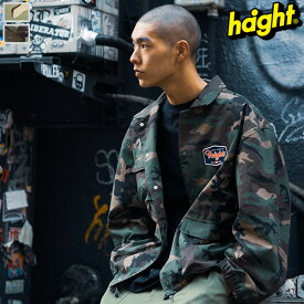 ポイント2倍 HAIGHT ヘイト ミリタリー ジャケット CAMOUFLAGE WORKERS JACKET ワークジャケット 長袖 カモフラ 迷彩柄 ジャケット アウター 綿100% コットン メンズ レディース ブランド おしゃれ かっこいい 人気 春 秋 冬 季節 大きい サイズ 正規品 HTSS-242001