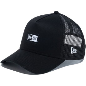 ニューエラ キャップ NEW ERA CAP 9FORTY A-Frame トラッカー Box Logo ボックスロゴ ウーブンパッチ メッシュキャップ 帽子 ベースボールキャップ メンズ レディース ユニセックス フリーサイズ 深め 国内正規 オールシーズン ブラック 黒 14109744