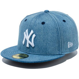 ニューエラ キャップ 59FIFTY NEW ERA CAP ニューヨーク・ヤンキース ベースボールキャップ メンズ レディース 帽子 おしゃれ かっこいい 人気 春 夏 秋 冬 大きい 小さい サイズ 正規品 ユニセックス 男女兼用 ウォッシュドデニム 60546683