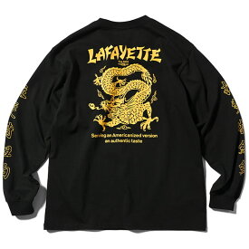 LFYT ラファイエット Tシャツ WO DRAGON POCKET L/S TEE メンズ レディース Tシャツ 長袖 ロンt おしゃれ かっこいい おすすめ 人気 ブランド LAFAYETTE エルエフワイティー 正規品 袖プリント 大きめ サイズ ユニセックス オールシーズン LS240101