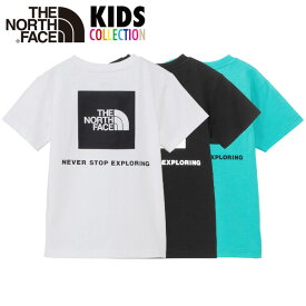 ポイント2倍 ノースフェイス キッズ Tシャツ THE NORTH FACE KIDS ノースフェイスTシャツ 男の子 女の子 綿 オーガニック コットン tシャツ 半袖 ショートスリーブバックスクエアロゴティー おしゃれ 人気 かっこいい かわいい ブランド 正規品 オールシーズン NTJ32333