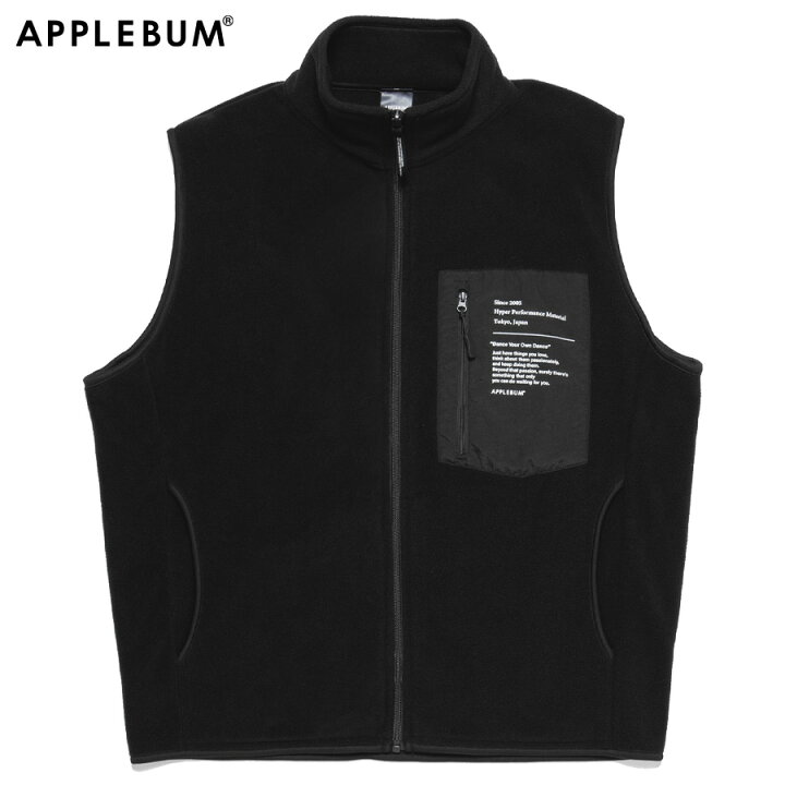 楽天市場】アップルバム ベスト APPLEBUM Fleece Full Zip Vest メンズ 