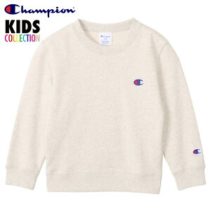 `sI LbY N[lbNXEFbgVc CHAMPION KIDS XEFbg g[i[ j̎q ̎q q   lC uh Ki CREW NECK SWEAT  Rbg 100%  q