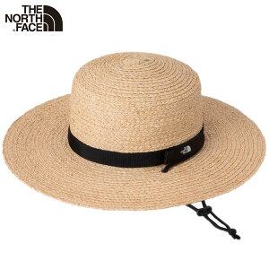 ノースフェイス 帽子 ハット THE NORTH FACE ラフィアブレイドハット レディース 天然素材 麦わら帽子 アウトドア キャンプ 折りたたみ可 NNW02441 ナチュラル 56.5〜59.5cm プレゼント ギフト