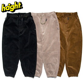 HAIGHT ヘイト CORDUROY JOGGER PANTS コーデュロイ ジョガーパンツ メンズ レディース ボトムス ストリート カジュアル ブラック ベージュ ブラウン 秋冬 ファッション おしゃれ ゆったり リラックスフィット プレゼント ギフト HTAW-255004