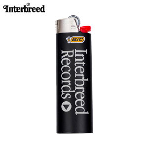 INTERBREED インターブリード ライター IB Records Logo Lighter ロゴライター BIC製 J26 ストリート ブランド グッズ プレゼント ギフト IB25AW01