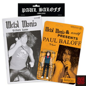Paul Baloff（ポール・バーロフ） ReAction Figure - Metal Mania Fanzine Bundle SUPER7 / スーパー7 リアクション フィギュア トイ ホビー おもちゃ アメリカ雑貨 アメリカン雑貨 エクソダス Exodus