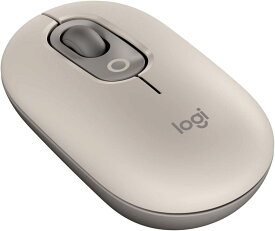 Logicool POP MOUSE M370GY 静音 ワイヤレスマウス 無線 Bluetooth Logi Bolt Unifying非対応 左右対称 windows mac iPad Chrome OS Surface マウス スクロールホイール 無線マウス 静音マウス グレージュ M370 (461)