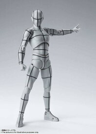 S.H.フィギュアーツ ボディくん -ワイヤーフレーム-(Gray Color Ver.) 塗装済み可動フィギュア