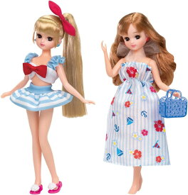 リカちゃん ドレス LW－13 マリンワンピ＆セーラー水着セット 着せ替え おままごと おもちゃ