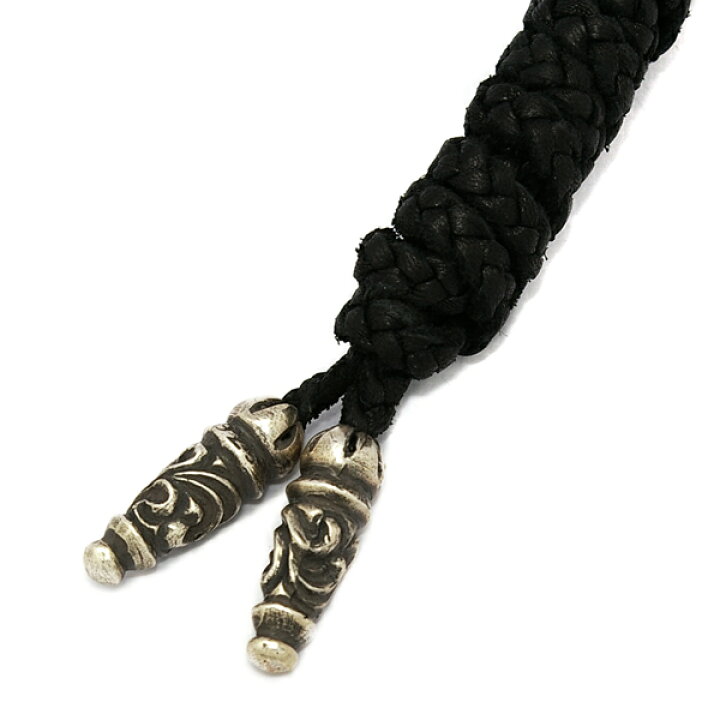 楽天市場】クロムハーツ CHROME HEARTS Leather Braid w/Tiny Scroll 