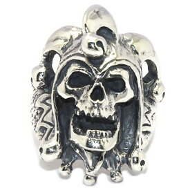 クレイジーピッグ　CRAZY PIG DESIGNS　JOKER SKULL RING ジョーカースカルリング　#1043