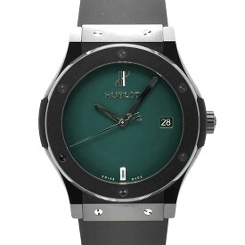 ウブロ HUBLOT クラシックフュージョン ブラックセラミック ブリティッシュグリーン 511.CM.5270.RX.MYOS YOSHIDAスペシャル 88本限定 45mm 未使用品