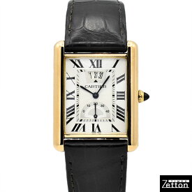 カルティエ CARTIER タンク ルイ カルティエ マニュアルデイト W1560003 39×30mm シルバー 18KPG USED 中古