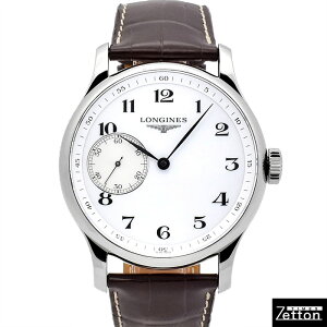�y�V�i�z�����W�� LONGINES �}�X�^�[�R���N�V���� L2.841.4.18.3 �蓮���� �z���C�g/�V���o�[ 47mm �����Y