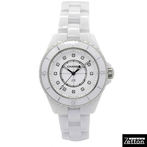【新品】シャネル CHANEL J12 12Pダイヤ H5703 クォーツ ホワイト 33mm レディース