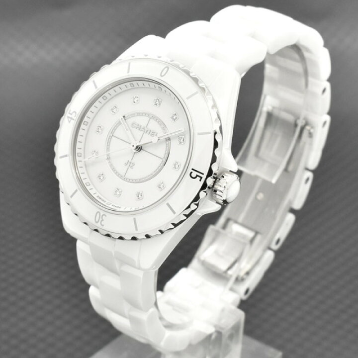 楽天市場】【新品】シャネル CHANEL J12 12Pダイヤ H5703 クォーツ  