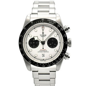 �y�V�i�z�`���[�_�[ TUDOR �u���b�N�x�C �N���m 79360N �������� �z���C�g/�u���b�N 41mm �����Y
