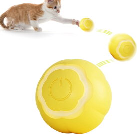 猫おもちゃ 電動ボール 自動 電動おもちゃ 360度自動回転ボール 寂しさ解消/運動不足対策 USB充電セット付き 室内飼いの猫ちゃんも大喜び 【海外通販】