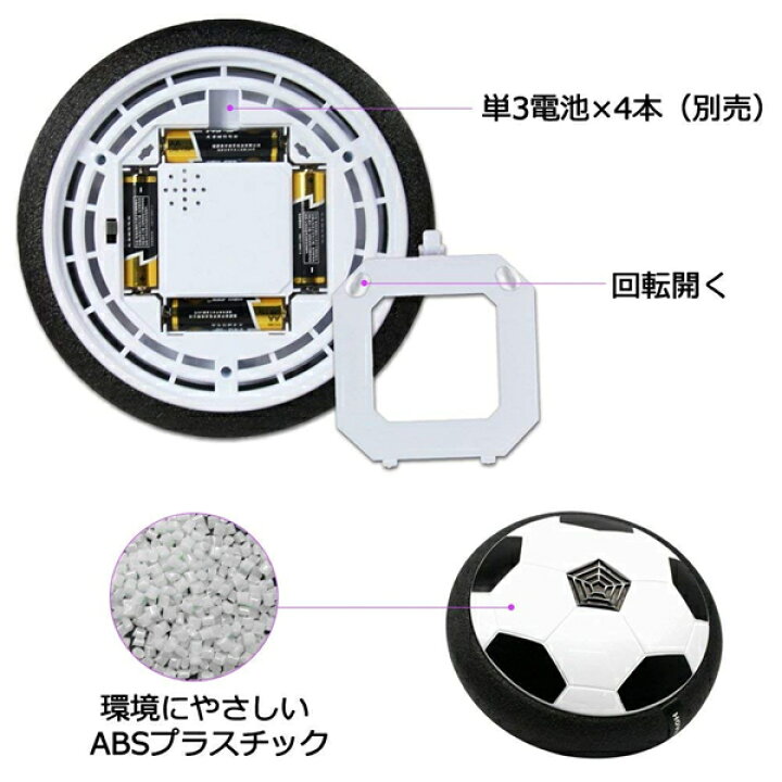 楽天市場 全国送料無料 エアー サッカー おもちゃ サッカーボール 音楽 光るledライト搭載 浮力 室内 スポーツ トレーニング ホバーディスクボール ホバーサッカー 減圧ゲームプレント 親子ゲーム 子供 男の子 女の子 ギフト 誕生日 プレゼント Kingstar
