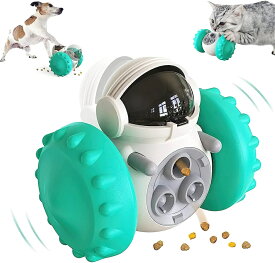 ペット給餌おもちゃ 犬猫 おやつ おもちゃ おや おやつボール 自動給餌器 倒れないエッグ 知育玩具 知育トイ 犬早食い防止 餌入れ フィーダ 運動不足対応 ストレス解消 難易度調節可能 ペット用品【海外通販】