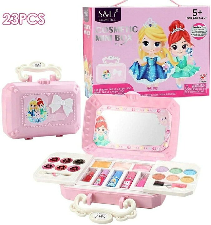 楽天市場 23ピース化粧品 女の子のための23ピースのメイクアップセット 洗える 子供のメイク おもちゃのおもちゃ 金庫 海外通販 Kingstar 楽天市場 23ピース化粧品 女の子のための23ピースのメイクアップセット 洗える 子供のメイク おもちゃのおもちゃ 金庫 海外通販 Kingstar