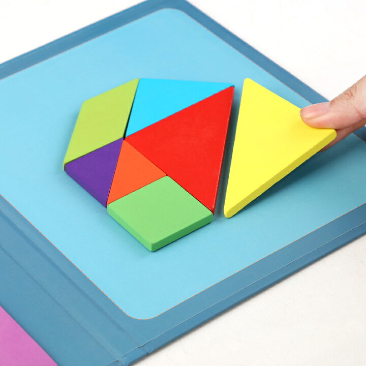 楽天市場 タングラム おもちゃ パズルゲーム シルエットパズル 旅行ゲーム 知恵パズル マグネット 教育おもちゃ 子供 3d立体パズル 磁気建設玩具 幾何学認知 入園 お祝い 子供の日磁石おもちゃ 知育玩具 贈り物 誕生日プレゼント プレート付き 海外通販 Kingstar