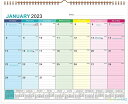 カレンダー 2023 壁掛け カレンダー 2023 カレンダー カラー 大きい数字 メモスペース付き サイズ37.5cm×29cm 2023年…