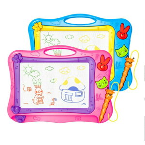 お絵描きボード 電子メモパッド 書いて消せるボード 手書きパッド かいて育脳 知育玩具シリーズ 持ち手付 カラフルおえかきボード 伝言板 筆談 子供知育玩具 画材 学童 幼稚園 人気ギフト