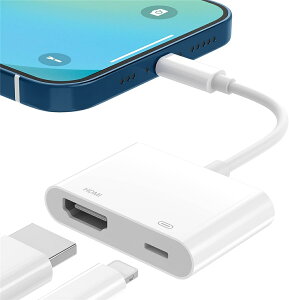 Phone HDMI ϊA_v^ dsv hdmiϊA_v^ HDMI ϊP[u CgjO Digital AVA_v^ 1080PtHD ݒsv ȒPڑ ACtH er ڑ Phone/Pad/PodΉ iOS12ȏƍŐViOS14/15