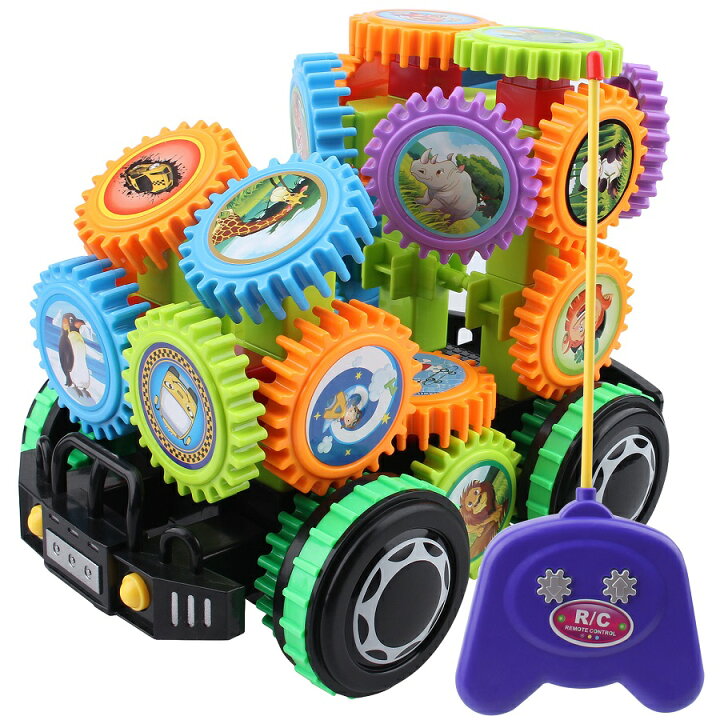 楽天市場 全国送料無料 リモコンカー リモコンカー 電動おもちゃ 音楽電動組立てロボットカー 四輪駆動 組み立て式 立体パズル 男の子のおもちゃ 360度回転可能 前後走行 誕生日 プレゼント Kingstar