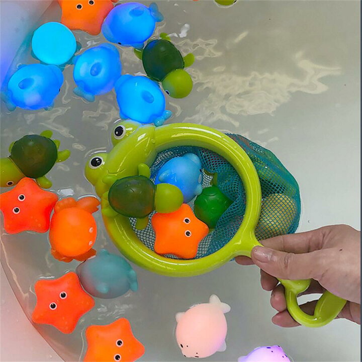 子供の水のおもちゃ かわいいベビーシャワーのおもちゃabsは 入浴のためにポータブルなスキルを開発します クジラとウサギのシャワーブルー