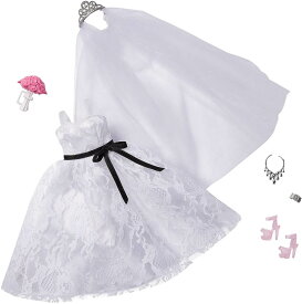 【本日ポイント2倍】バービー ファッションアクセサリーパック ブライダル /服 ドレス アクセサリー 靴 花嫁 (Barbie Fashion Pack: Bridal Outfit Doll with Wedding Dress, Veil, Shoes, Necklace, Bracelet & Bouquet/ MATTEL/GHX73)