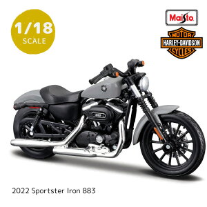 y|Cg2{zMaisto 1/18 Harley Davidson 2022 Sportster Iron 883 n[[_rbh\ 2022 X|[cX^[ ACA 883 (V[Y43) oCN ͌^ i }CXg XP[CZX I[goC _C