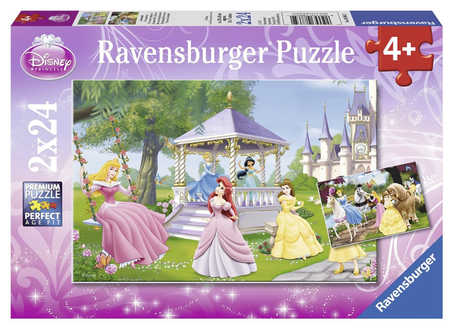 ディズニー プリンセスのジグソーパズルで遊ぼう プリンセス パズル 夢のようなプリンセス 24ピース×2 Disney Ravensburger 国内初の直営店 Princesses Enchanting ラベンスバーガー 【90％OFF】 08865 知育玩具 Puzzle