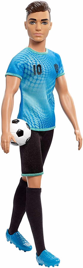 バービー ケン人形で遊ぼう 【セール】 サッカープレイヤードール ケン Barbie Doll MATTEL FXP02人形 ☆新作入荷☆新品 Player Soccer