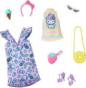 y|Cg2{zo[r[ ANZT[t@bVpbN n[LeB Vc&s[X x_[ Barbie Storytelling Fashion Pack of Doll Clothes Inspired by Hello Kitty & Friends MATTEL GJG42 o[r[l`