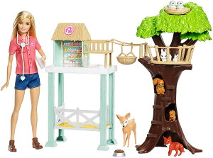 y|Cg2{zo[r[ Aj}XL[Z^[ h[ & vCZbg Barbie Doll and Animal Rescue Center with 8 Animals FCP78 MATTEL l` {   肷    nEX Ƌ
