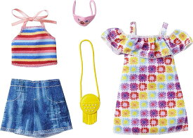 【本日ポイント2倍】バービー ファッションパック2着セット ホルタートップ /服 ドレス アクセサリー (Barbie Fashions 2-Pack Clothing Set, 2 Outfits Doll/ MATTEL/GRC91)