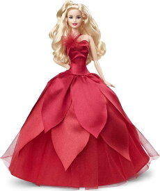 【只今ポイント2倍】バービーシグネチャー 2022 ホリデー ドール (Barbie 2022 Holiday Doll/ Mattel / HBY06 / 人形 コレクター クリスマス ギフト)